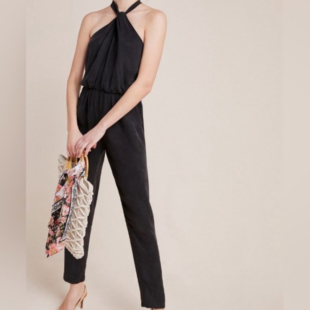 Anthropologie Greylin Corbett Cupro Jumpsuit XS